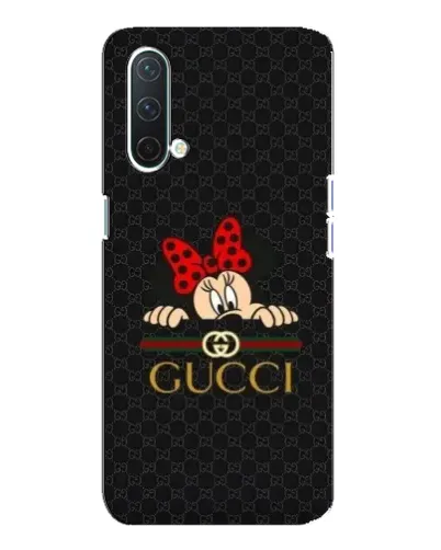 Чехол для OnePlus Nord CE 5G с картинкой «Минни Маус Gucci — черный»