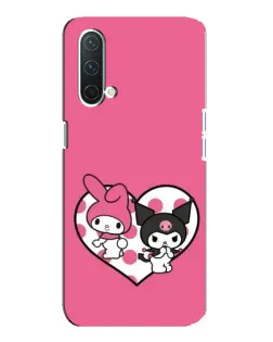 Чехол для OnePlus Nord CE 5G с картинкой «Kuromi и My Melody»