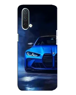 Чехол для OnePlus Nord CE 5G с картинкой «Голубая BMW M4»