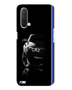 Чехол для OnePlus Nord CE 5G с картинкой «Силуэт BMW в темноте»