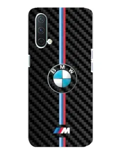 Чехол для OnePlus Nord CE 5G с картинкой «Эмблема BMW и карбон»