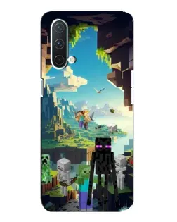 Чехол для OnePlus Nord CE 5G с картинкой «Эндермен в лесу»