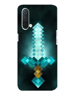 Чехол для OnePlus Nord CE 5G с картинкой «Алмазный меч неон»
