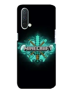 Чехол для OnePlus Nord CE 5G с картинкой «Minecraft Diamond лого»