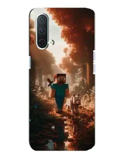 Чехол для OnePlus Nord CE 5G с картинкой «Стив в лесу»