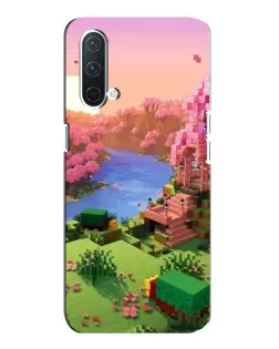 Чехол для OnePlus Nord CE 5G с картинкой «Розовое дерево Minecraft»