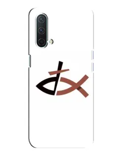Чехол для OnePlus Nord CE 5G с картинкой «Рыба и крест»