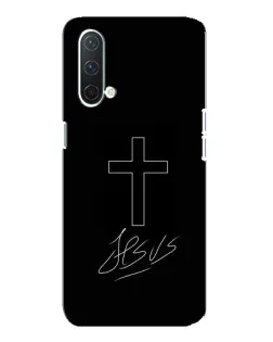 Чехол для OnePlus Nord CE 5G с картинкой «Графический крест Jesus»