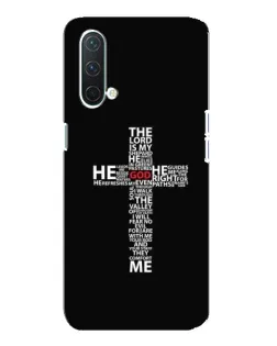 Чехол для OnePlus Nord CE 5G с картинкой «Текстовый крест»