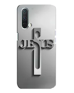 Чехол для OnePlus Nord CE 5G с картинкой «Металлический крест Jesus»