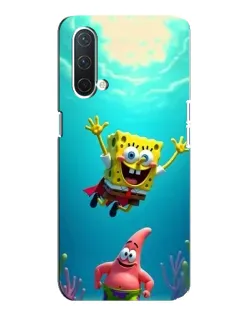 Чехол для OnePlus Nord CE 5G с картинкой «Спанч Боб под водой»