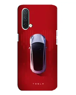 Чехол для OnePlus Nord CE 5G с картинкой «Tesla Top View»