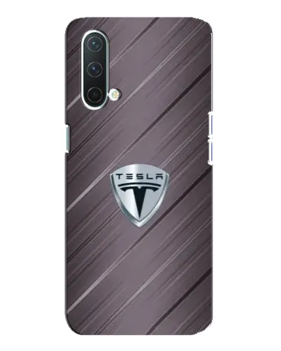 Чехол для OnePlus Nord CE 5G с картинкой «Металлическая текстура Tesla»