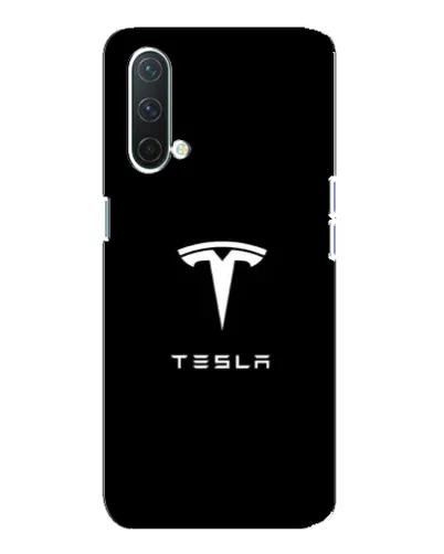 Чехол для OnePlus Nord CE 5G с картинкой «Tesla White Logo»