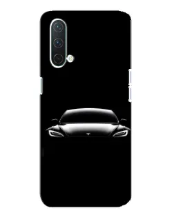 Чехол для OnePlus Nord CE 5G с картинкой «Фары Tesla Night»