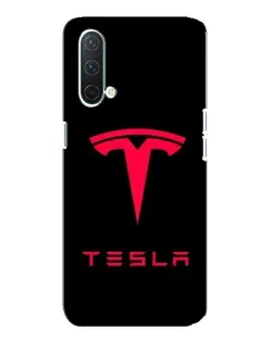 Чехол для OnePlus Nord CE 5G с картинкой «Tesla Red Logo»
