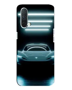 Чехол для OnePlus Nord CE 5G с картинкой «Tesla в неоне»