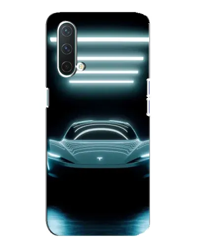 Чехол для OnePlus Nord CE 5G с картинкой «Tesla в неоне»
