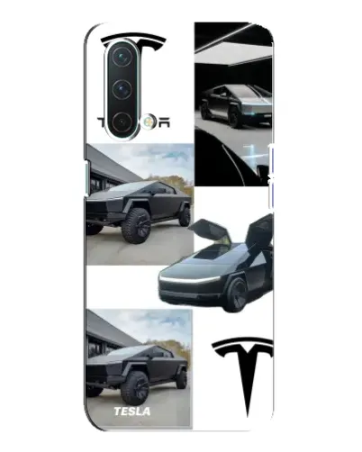 Чехол для OnePlus Nord CE 5G с картинкой «Коллаж Cybertruck Tesla»