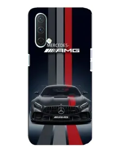 Чехол для OnePlus Nord CE 5G с картинкой «Mercedes — белый карбон»