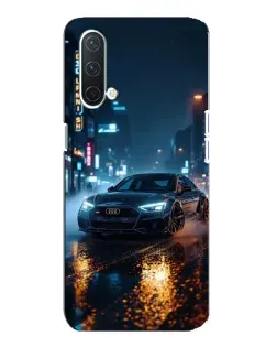 Чехол для OnePlus Nord CE 5G с картинкой «Ночной город и Audi»