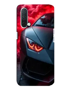 Чехол для OnePlus Nord CE 5G с картинкой «Lamborghini красное сияние»