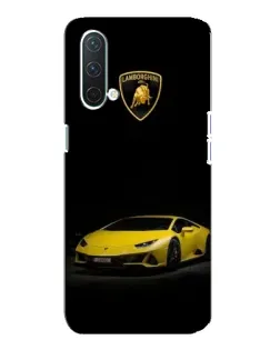 Чехол для OnePlus Nord CE 5G с картинкой «Lamborghini желтый акцент»