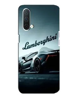 Чехол для OnePlus Nord CE 5G с картинкой «Классическая надпись Lamborghini»