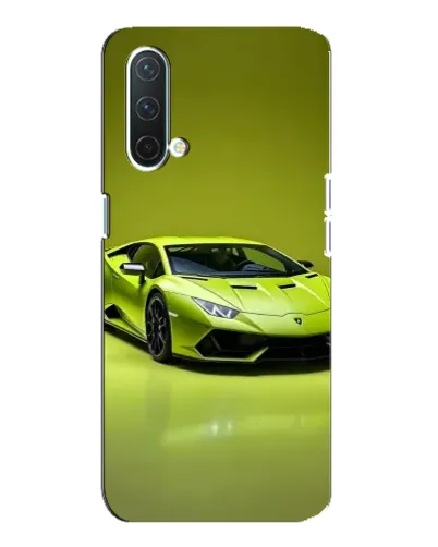 Чехол для OnePlus Nord CE 5G с картинкой «Салатовый Lamborghini Huracan»