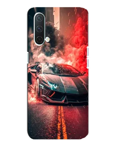 Чехол для OnePlus Nord CE 5G с картинкой «Lamborghini красный дым»