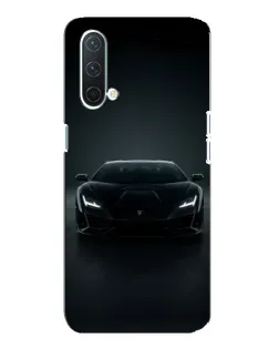 Чехол для OnePlus Nord CE 5G с картинкой «Черный Lamborghini Aventador»