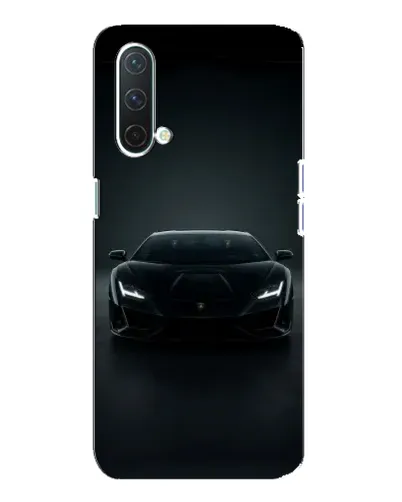 Чехол для OnePlus Nord CE 5G с картинкой «Черный Lamborghini Aventador»