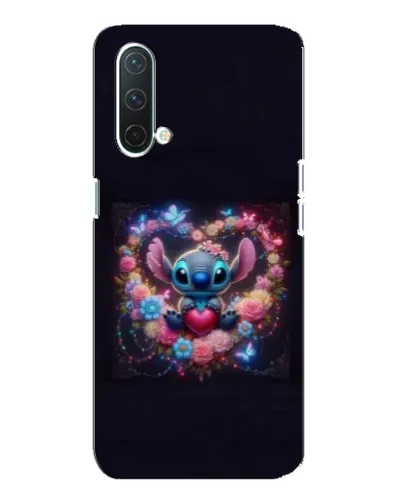Чехол для OnePlus Nord CE 5G с картинкой «Stitch в цветах» Чехол для OnePlus Nord CE 5G с картинкой «Stitch в цветах»