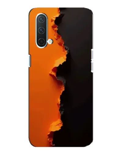 Чехол для OnePlus Nord CE 5G с картинкой «Оранжевый разлом»