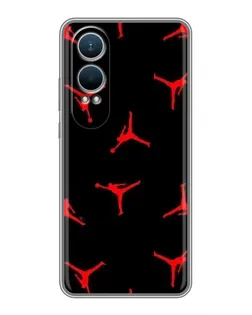 Чехол для OnePlus Nord CE4 Lite с картинкой «Jordan Red Pattern»