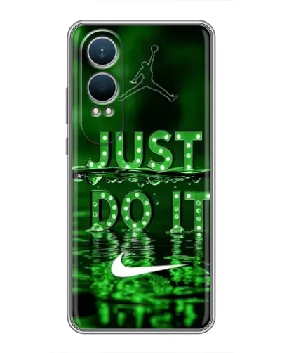 Чехол для OnePlus Nord CE4 Lite с картинкой «Зеленый неоновый Nike» Чехол для OnePlus Nord CE4 Lite с картинкой «Зеленый неоновый Nike»