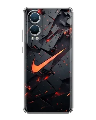 Чехол для OnePlus Nord CE4 Lite с картинкой «Nike — эффект разломов» Чехол для OnePlus Nord CE4 Lite с картинкой «Nike — эффект разломов»