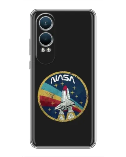 Чехол для OnePlus Nord CE4 Lite с картинкой «NASA — эмблема миссии»