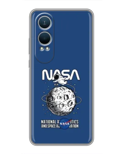 Чехол для OnePlus Nord CE4 Lite с картинкой «NASA — лунная миссия»