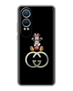 Чехол для OnePlus Nord CE4 Lite с картинкой «Минни Маус на лого»