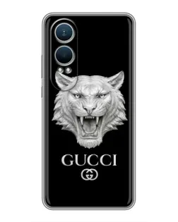 Чехол для OnePlus Nord CE4 Lite с картинкой «Gucci — серебряный лев»