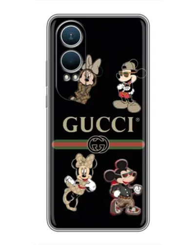 Чехол для OnePlus Nord CE4 Lite с картинкой «Gucci — герои Disney и монограмма» Чехол для OnePlus Nord CE4 Lite с картинкой «Gucci — герои Disney и монограмма»