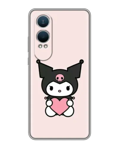 Чехол для OnePlus Nord CE4 Lite с картинкой «Kuromi и сердце»