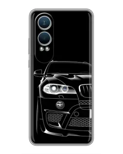 Чехол для OnePlus Nord CE4 Lite с картинкой «Темный силуэт BMW»