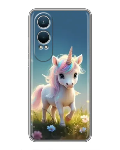 Чехол для OnePlus Nord CE4 Lite с картинкой «Единорог на поляне» Чехол для OnePlus Nord CE4 Lite с картинкой «Единорог на поляне»