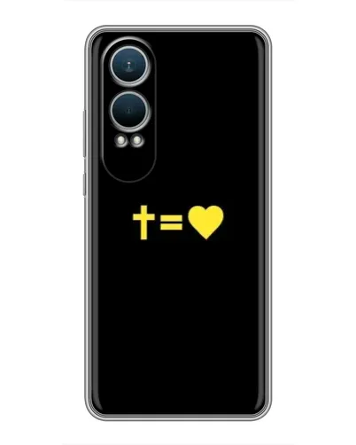 Чехол для OnePlus Nord CE4 Lite с картинкой «Сердце и Крест»