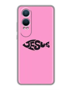 Чехол для OnePlus Nord CE4 Lite с картинкой «Розовый символ  Jesus»