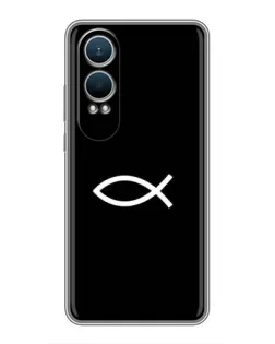 Чехол для OnePlus Nord CE4 Lite с картинкой «Символ рыбы Jesus»