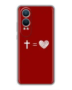 Чехол для OnePlus Nord CE4 Lite с картинкой «Уравнение любви»