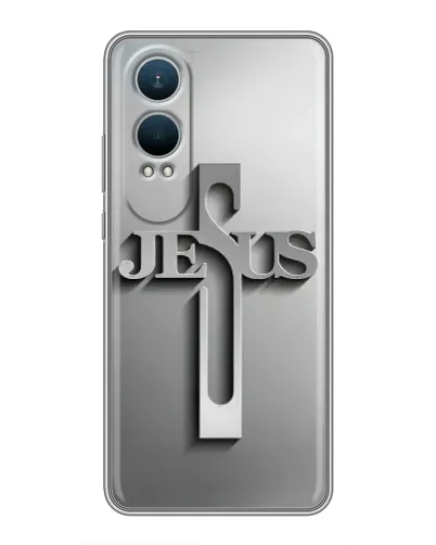 Чехол для OnePlus Nord CE4 Lite с картинкой «Металлический крест Jesus» Чехол для OnePlus Nord CE4 Lite с картинкой «Металлический крест Jesus»